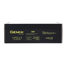 Аккумуляторные батареи Аккумуляторная батарея Gemix LP12-2.3 Чорний